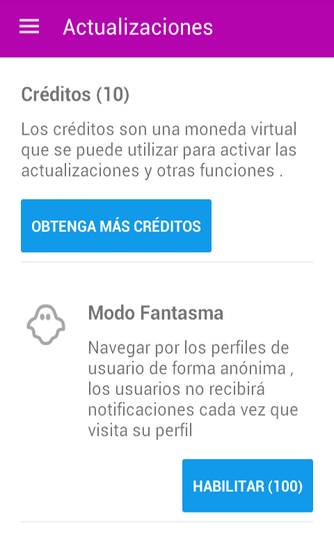 Las actualizaciones son unos complementos que permiten a los usuarios que las compran tener ciertas mejoras.