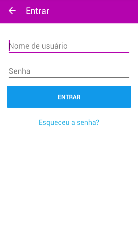 Se você clicar neste botão, você pode logar com a nossa própria, se e
  criamos.